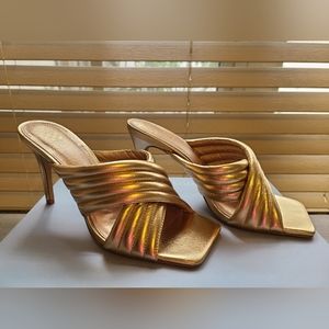 Vince Camuto Gold Heels